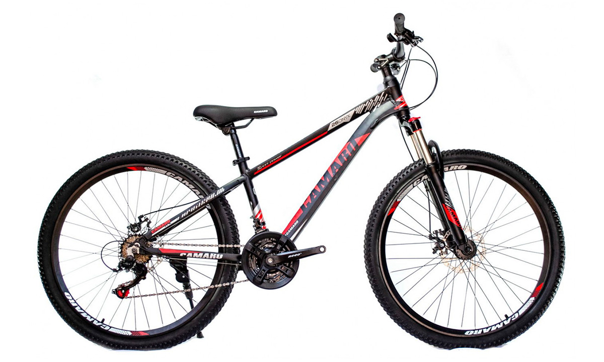 Фотография Велосипед CAMARO Onix 26" 2021, размер XS, черно-красный